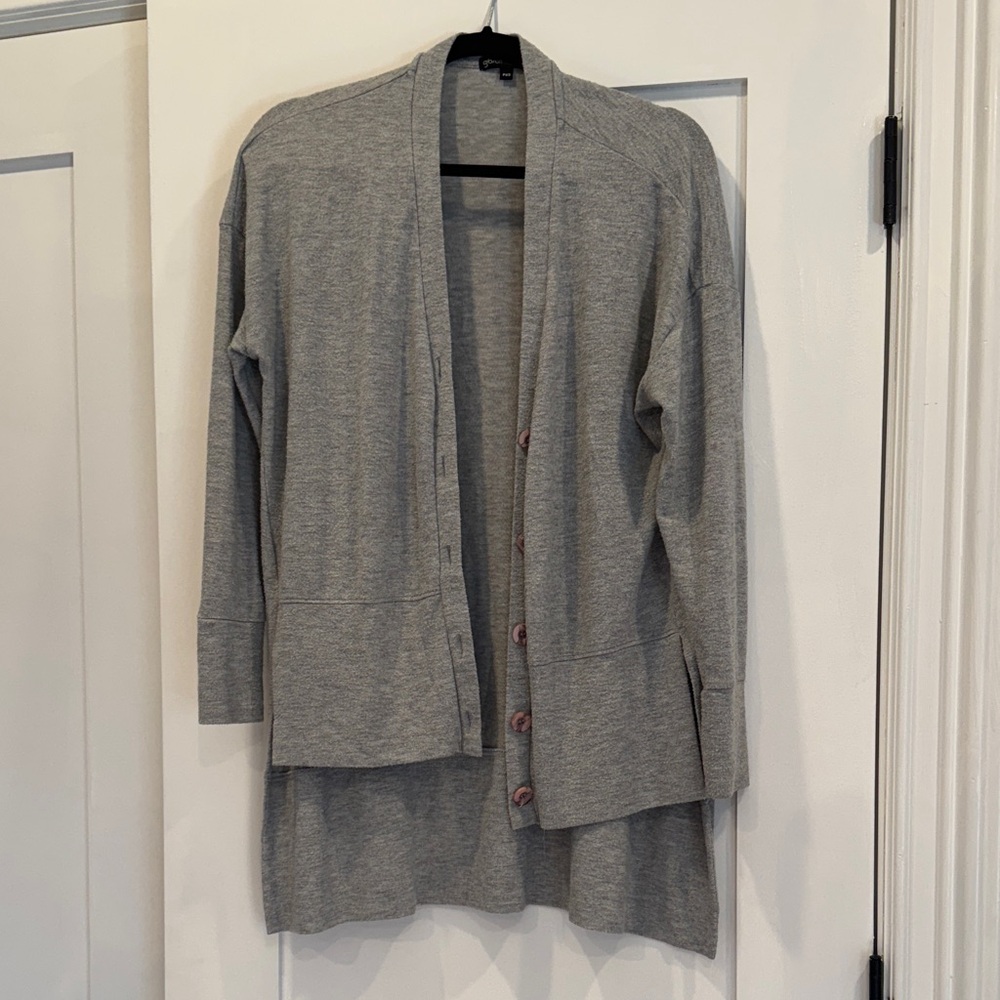 Gibson Light Gray Women's Cardigan